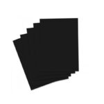 Cartulina x 1/8 negra (paq x 10)