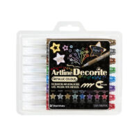 Marcadores Metalizados Artline Decorite Metallic Colour x 8