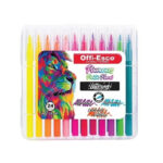Plumones Punta Pincel Offi-Esco x 24