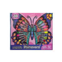 Kit marcadores permanentes Primavera x 20 + Cartilla